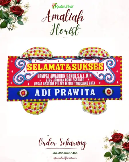 Papan Bunga Ucapan Selamat Repaking